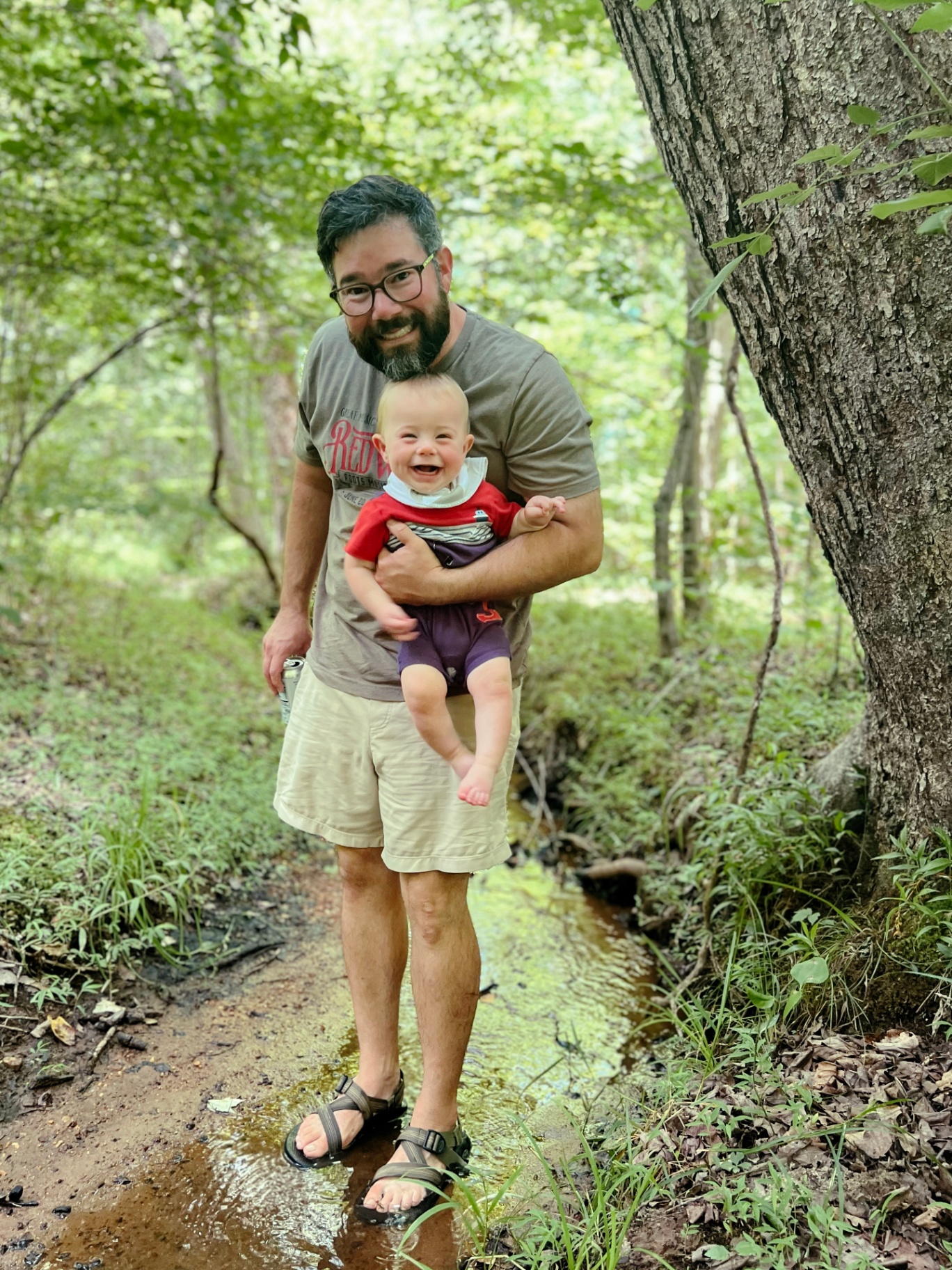 Creek walk with the youngest.