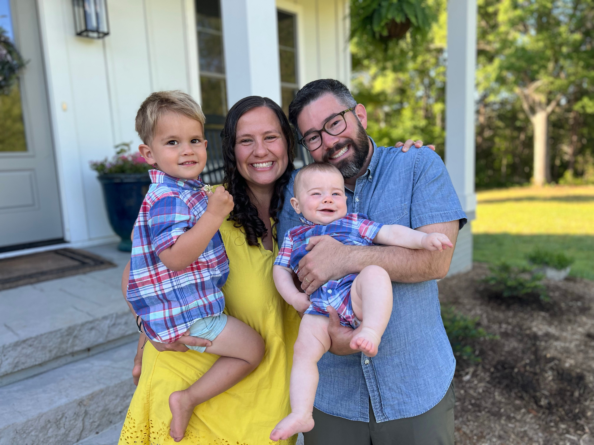 The four of us.